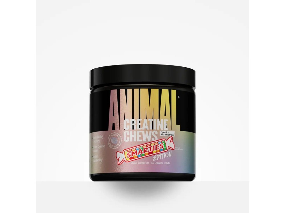 Universal Nutrition Animal Creatine Chews Μονοϋδρική Κρεατίνη με Γεύση Grape 120 μασώμενες ταμπλέτες