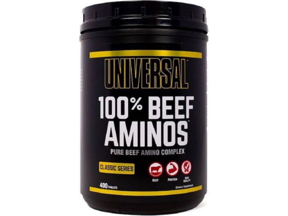Universal Nutrition 100% Beef Aminos Αμινοξέα 400 ταμπλέτες