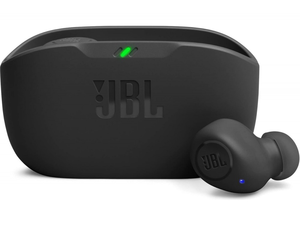 JBL Wave Buds True Wireless Bluetooth 5.2 Handsfree Ακουστικά In-Ear με Θήκη Φόρτισης, IP54, Black