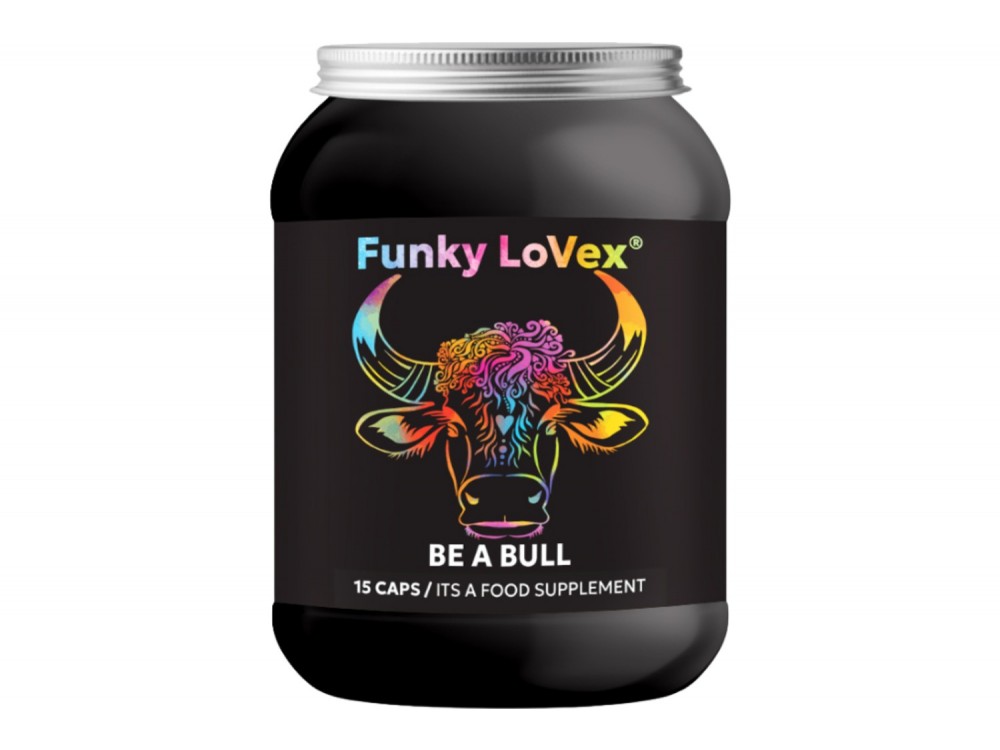 Funky LoVex Be A Bull Φυτικό Ενισχυτικό Συμπλήρωμα για Ενίσχυση Τεστοστερόνης & Στύσης 15 Caps