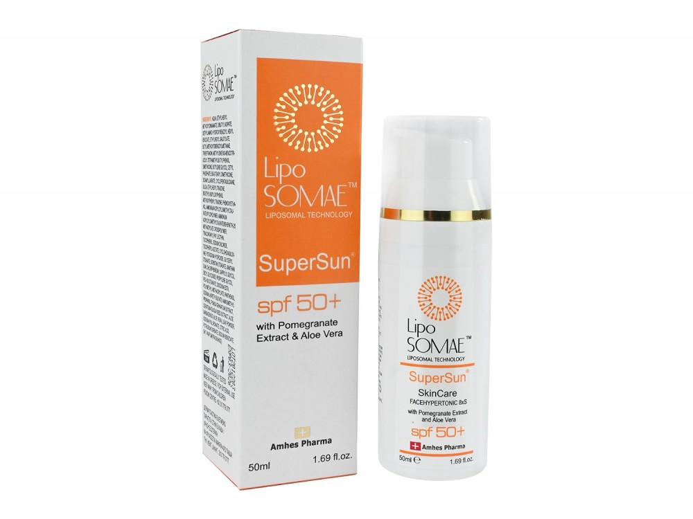 LipoSOMAE Super Sun SPF 50+ Αντηλιακή Κρέμα Προσώπου