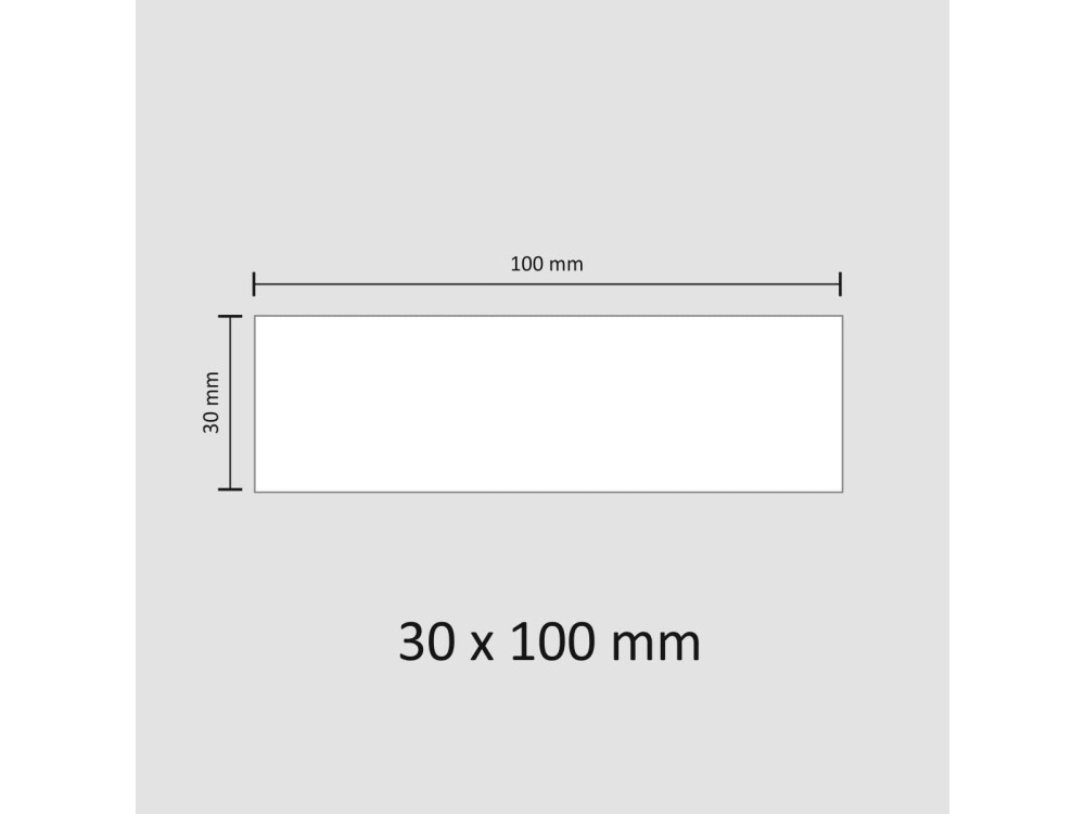 Magstick® mag_815 magnetic labels, 10 x 3 cm, Μαγνητικά Ταμπελάκια με δυνατότητα Εγγραφής, Λευκά, Σετ των 50