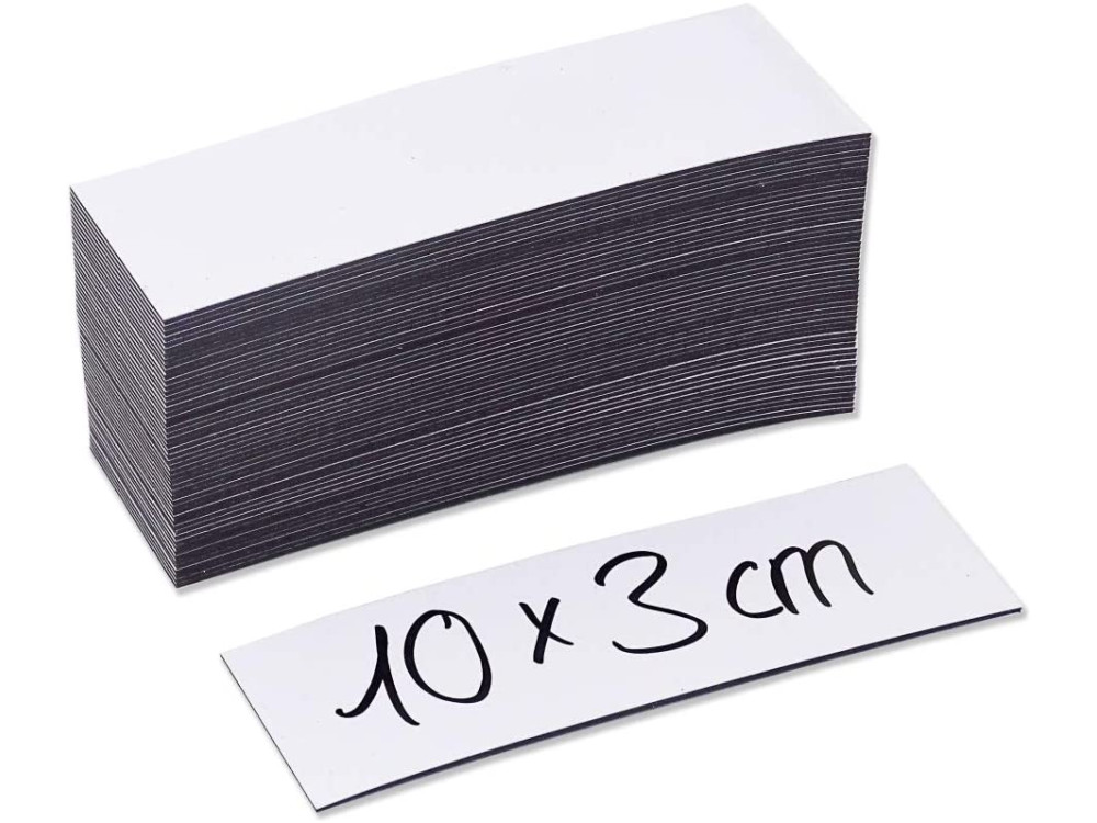 Magstick® mag_815 magnetic labels, 10 x 3 cm, set of 50