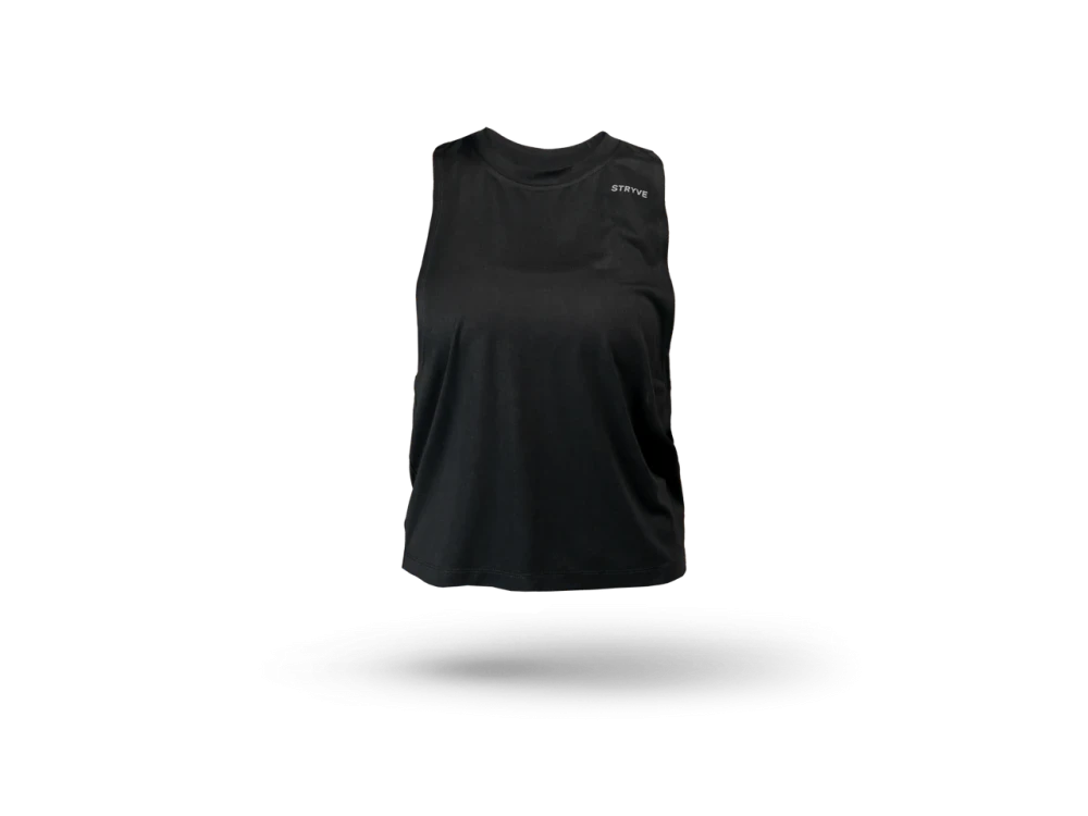 Stryve Prime Training Tank Top Women, Αμάνικη Γυναικεία Αθλητική Μπλούζα | All Black