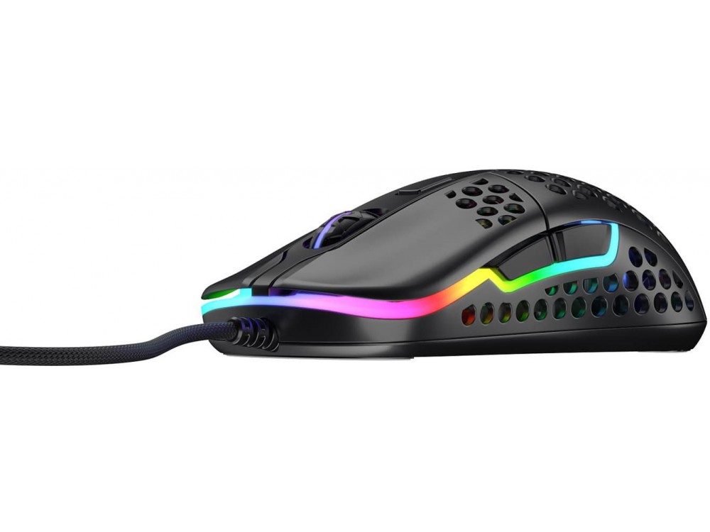 Xtrfy M42 RGB Optical Gaming Mouse Ultra-Light 400 - 16.000 DPI with Pixart 3389 Sensor, Black