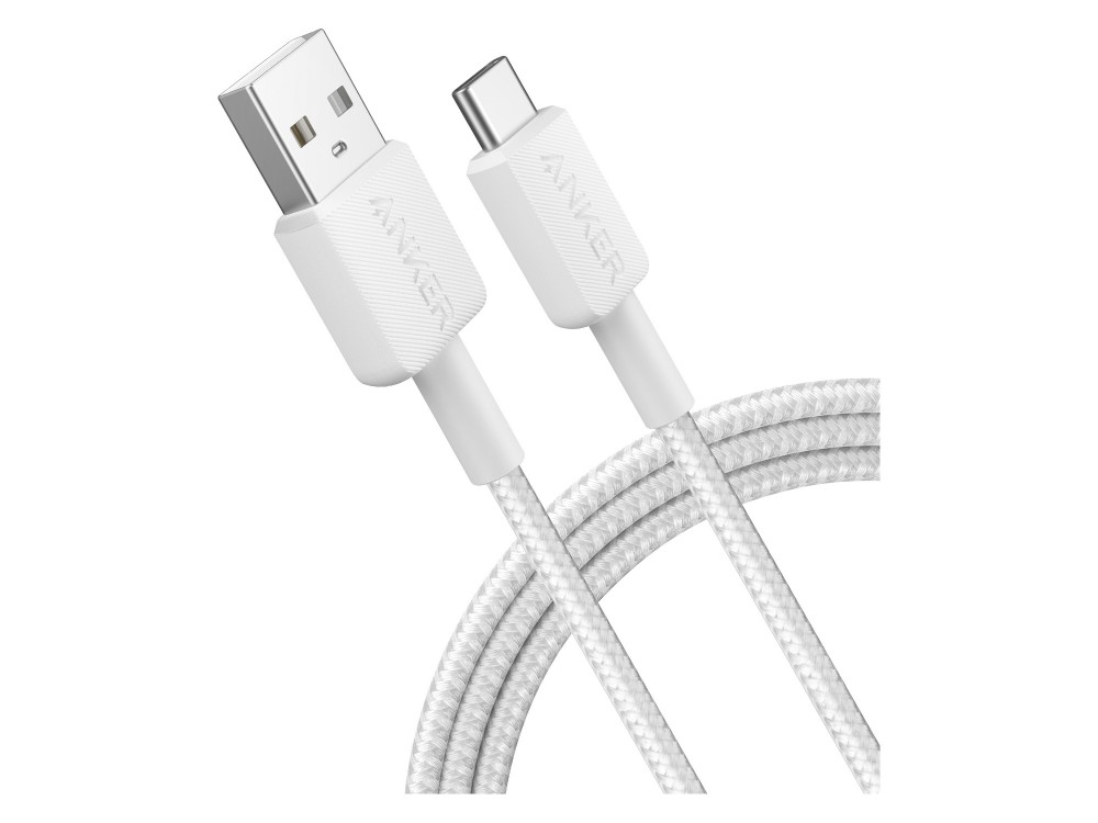 Anker 322 Καλώδιο USB-A σε USB-C 1.8m, White