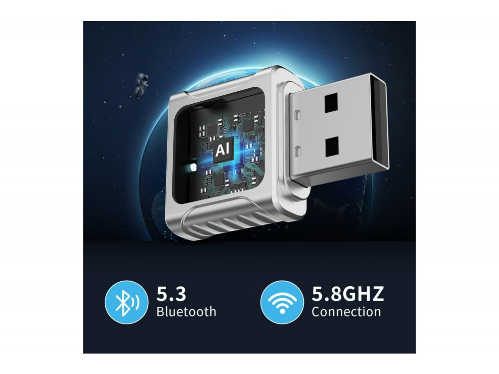 Swissten Ασύρματο Carlink Adapter, Συμβατό με Apple Carplay / Android Auto
