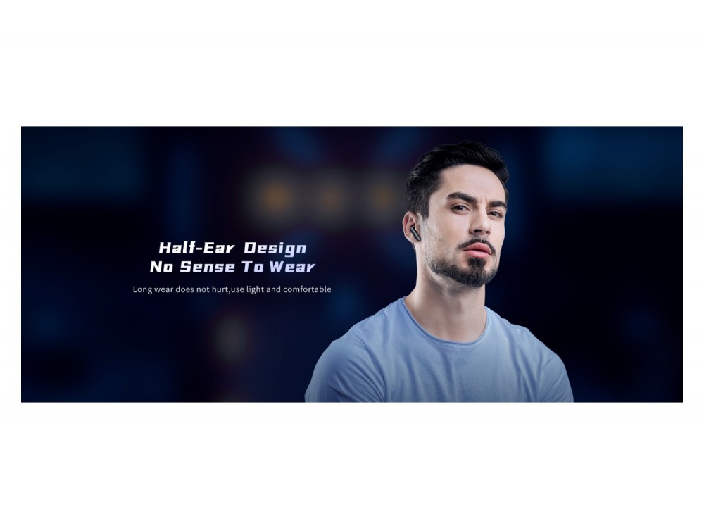 Recci Razor REP-W51, Αδιάβροχα Bluetooth 5.3 Ακουστικά IPX7 με Διάρκεια Μπαταρίας έως 30 Ώρες, White - ΑΝΟΙΓΜΕΝΗ ΣΥΣΚΕΥΑΣΙΑ