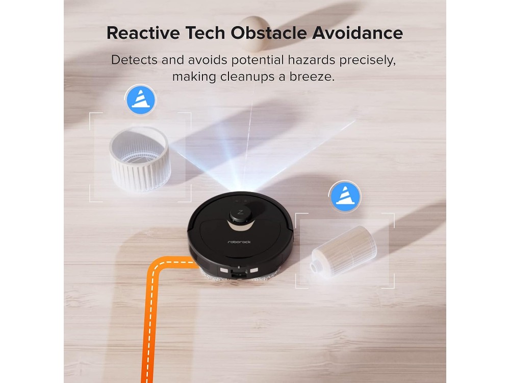 Roborock Q Revo Smart Robot Vacuum / Mopping Cleaner με Λειτουργία Σφουγγαρίσματος, 5500Pa, & Auto Mop Lifting, Black