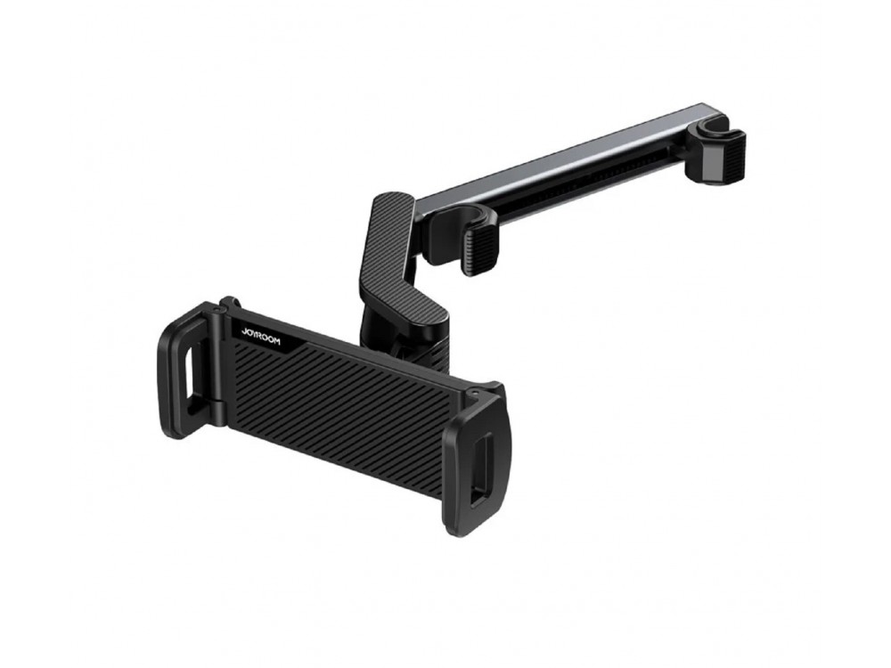 Joyroom JR-ZS203 Tablet Holder for Car Headrest, Car Mobile and Tablet Holder with Arm & Adjustable Hooks, Black