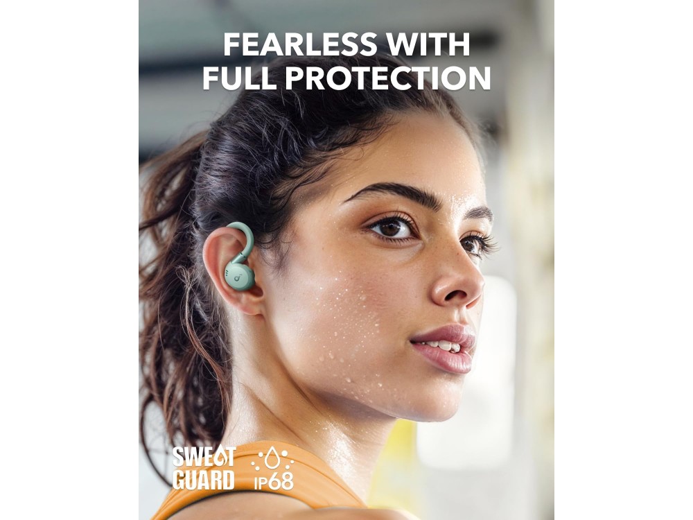 Anker Soundcore Sport X20 ANC Bluetooth 5.3 Ακουστικά TWS με Rotatable Ear Hooks & IP68, Green