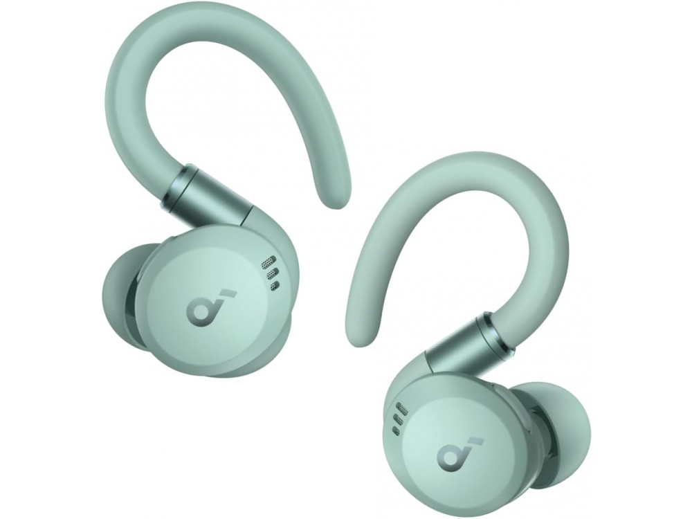 Anker Soundcore Sport X20 ANC Bluetooth 5.3 TWS Headphones with Rotatable Ear Hooks & IP68, Green - OPEN PACKAGE