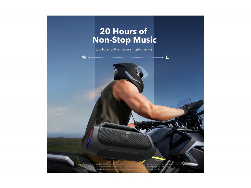 Anker Soundcore Boom 2 Plus (New Version) Φορητό Ηχείο Bluetooth 6.0, 140W, IPX7 με BassUp, Black