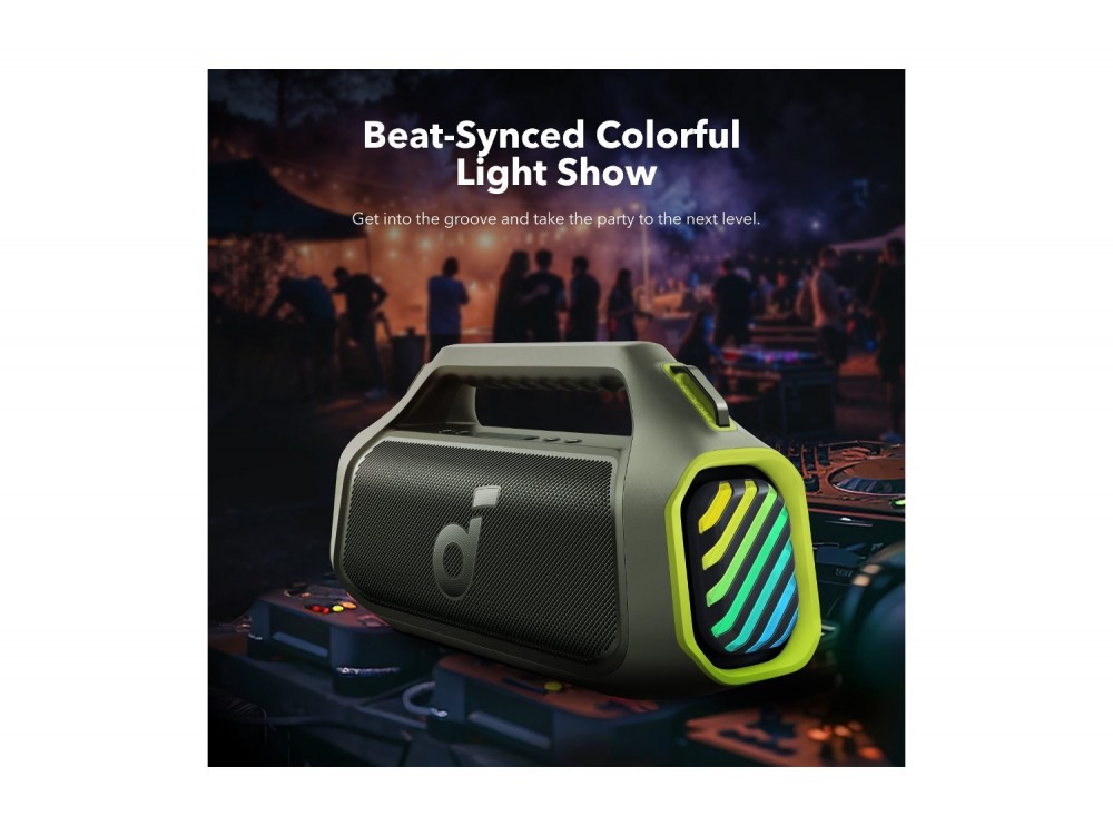 Anker Soundcore Boom 2 Plus (New Version) Φορητό Ηχείο Bluetooth 6.0, 140W, IPX7 με BassUp, Green