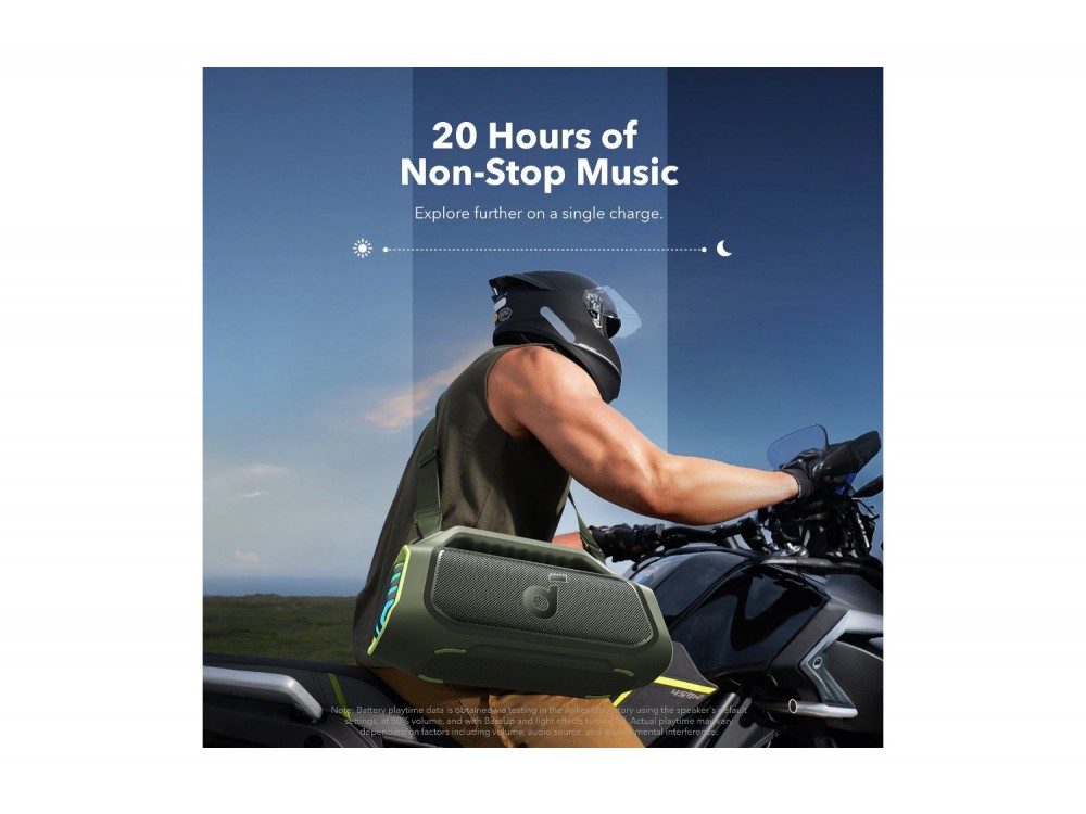 Anker Soundcore Boom 2 Plus (New Version) Φορητό Ηχείο Bluetooth 6.0, 140W, IPX7 με BassUp, Green