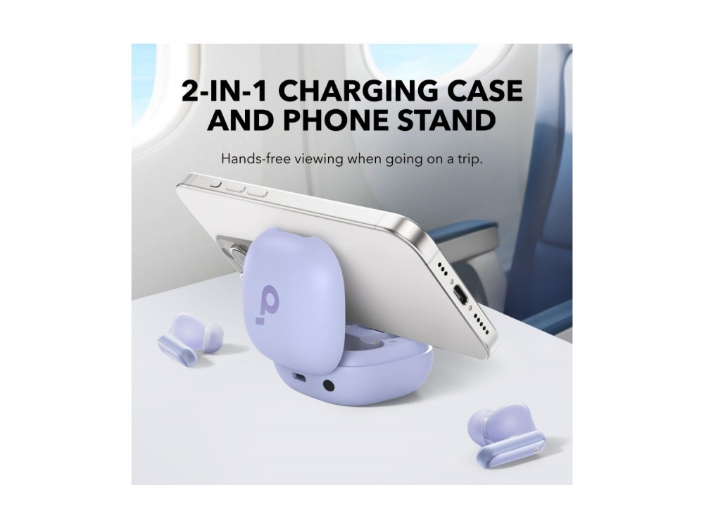 Anker Soundcore P40i ANC Bluetooth 5.3 Ακουστικά TWS με AI-Enhanced Calls, Active Noise Cancelling & App, Purple