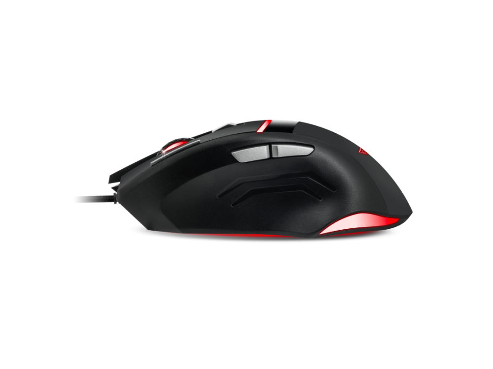 Spirit of Gamer Elite M10 RGB Optical Gaming Mouse, 4000 DPI, 7 Buttons + Mouse pad Combo - Black