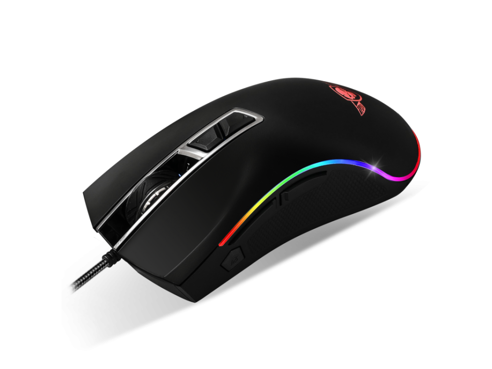 Spirit of Gamer PRO-M6 RGB Gaming Mouse, 4000 DPI, 4 Buttons - Black