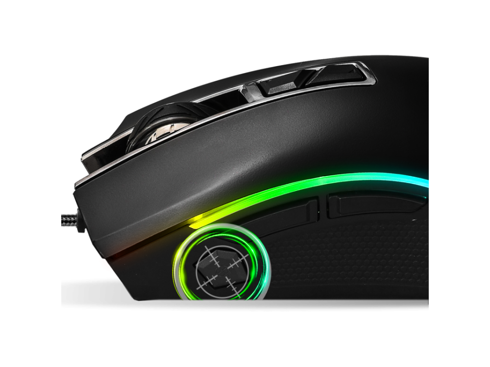 Spirit of Gamer PRO-M6 RGB Gaming Mouse, 4000 DPI, 4 Buttons - Μαύρο