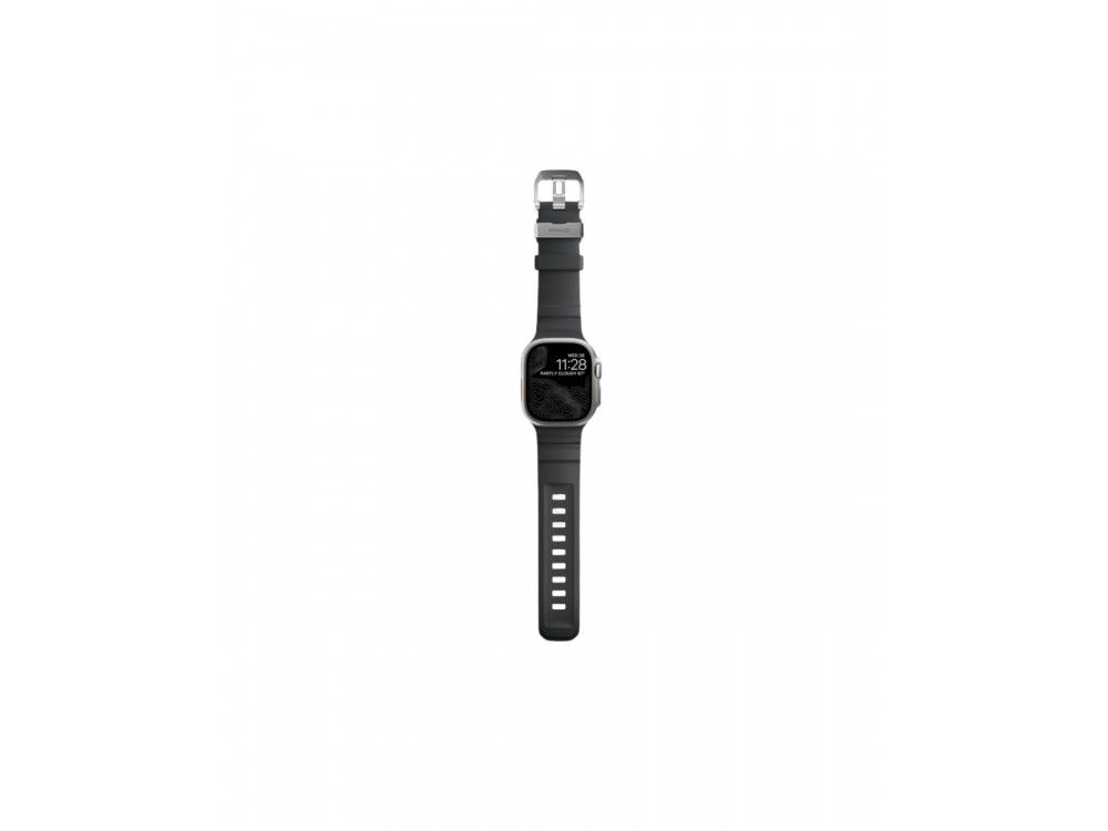 Nomad Rocky Point Band Apple Watch Ultra / 9 / 8 / 7 - 45 / 49mm, Ανταλλακτικό Λουράκι, Natural Titanium Storm