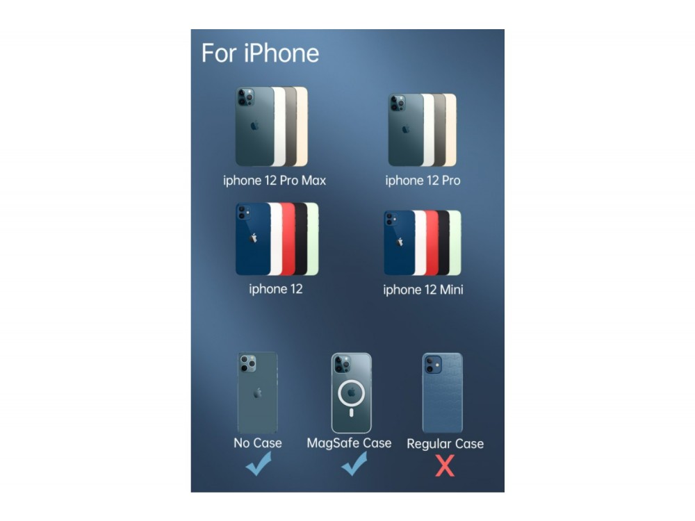 Swissten 2-in-1 Magnetic Car Holder, Μαγνητική Βάση / MagSafe 15W Κινητού Αυτοκινήτου για Ασύρματη Φόρτιση, Black