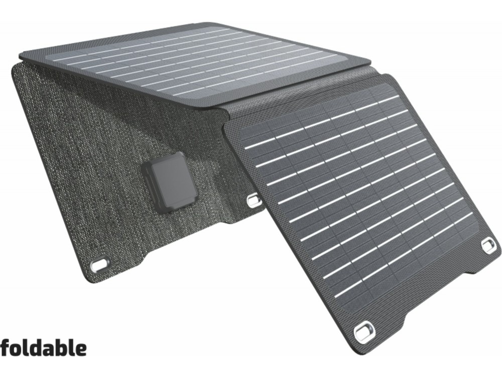 Swissten Folding Solar Panel 22W 2 Θυρών Ηλιακός Φορτιστής Monocrystalline, με 1 Θύρα USB-C + 1 Θύρα USB-A, IP67