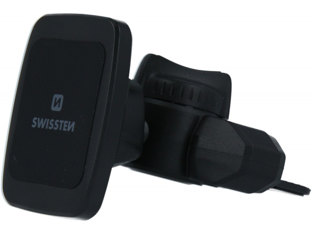 Swissten Magnetic Car Holder, Μαγνητική Βάση Κινητού / Tablet Αυτοκινήτου S-Grip, Black