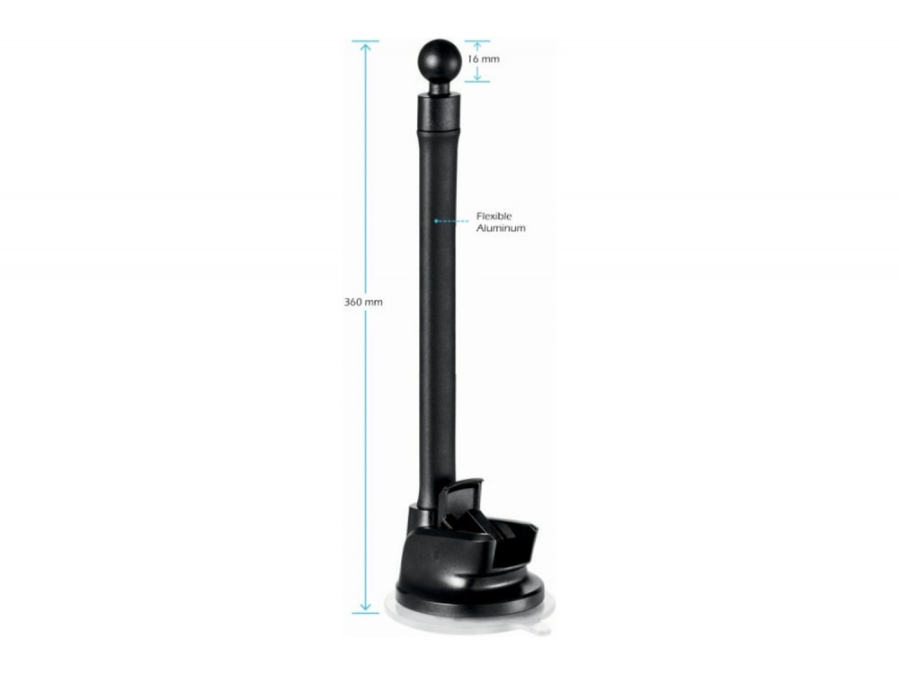 Swissten Magnetic Car Holder, Μαγνητική Εύκαμπτη Βάση Κινητού / Τάμπλετ Αυτοκινήτου S-GRIP M5-HK με Βραχίονα, Black