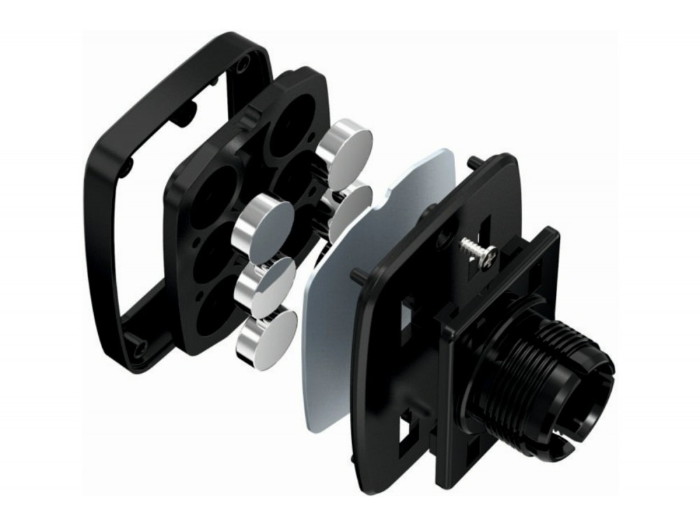 Swissten Magnetic Car Holder, Μαγνητική Εύκαμπτη Βάση Κινητού / Τάμπλετ Αυτοκινήτου S-GRIP M5-HK με Βραχίονα, Black