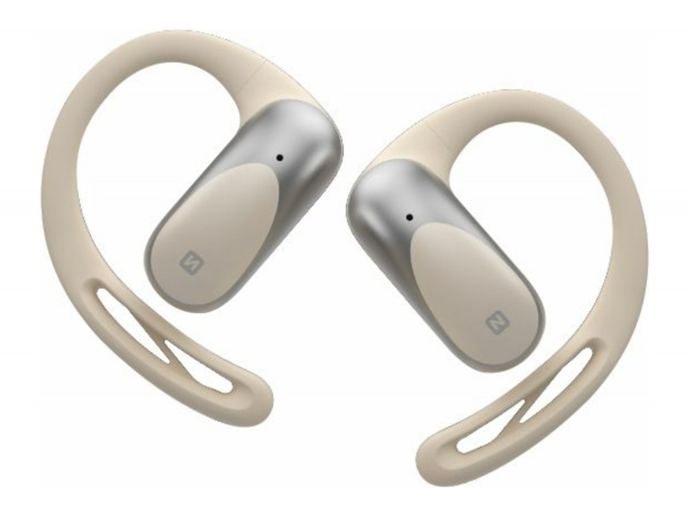 Swissten Run Bluetooth 5.4 Ακουστικά Open-Ear με Αντοχή στον Ιδρώτα IP54 & Υποστήριξη AAC, Beige
