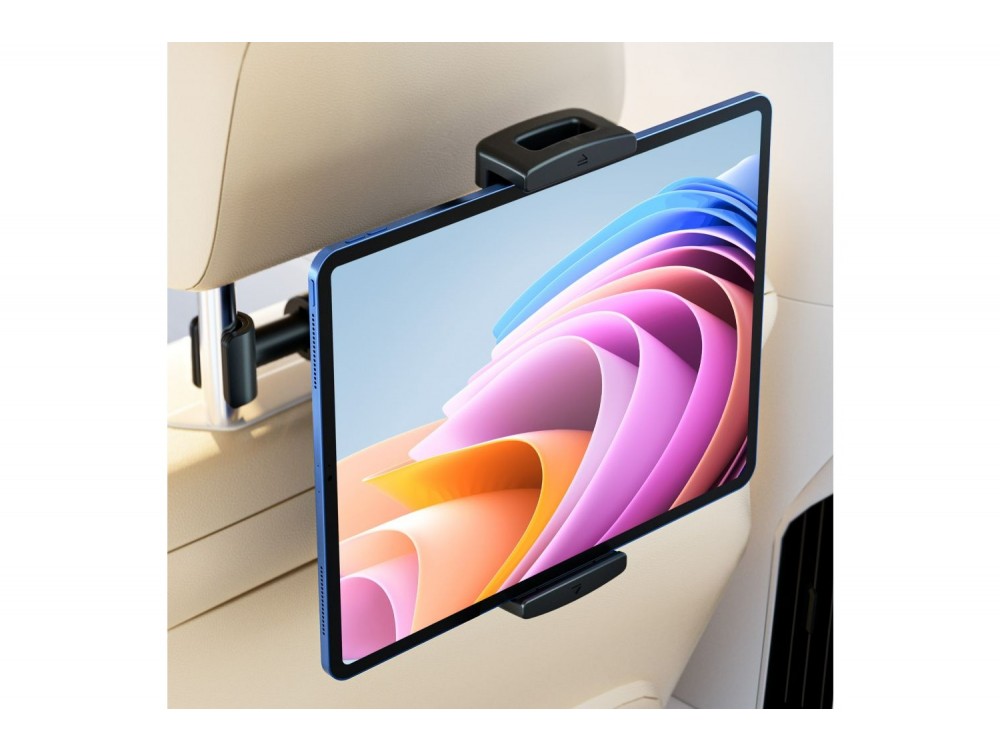 Swissten S-GRIP T2-OP Tablet Holder for Car Headrest, Βάση Κινητού & Tablet Αυτοκινήτου Περιστρεφόμενη Ρυθμιζόμενα Άγκιστρα