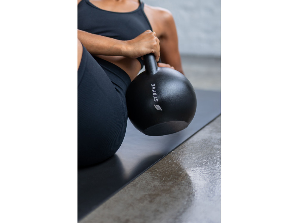 Stryve Kettlebell 6kg με Εργονομική Λαβή, Μαύρο