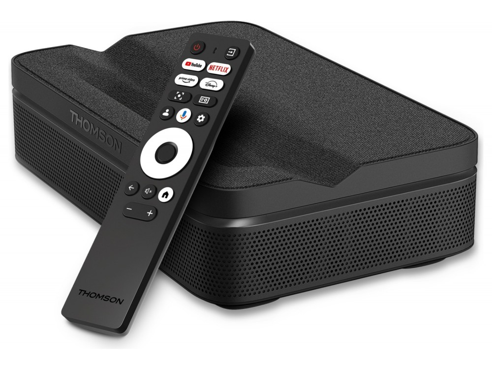 Thomson Sirius Google TV Projector 1080p Ultra Short Throw με WiFi, Google TV, 600 ANSI Lumens - ΑΝΟΙΓΜΕΝΗ ΣΥΣΚΕΥΑΣΙΑ