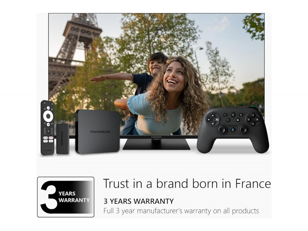 Thomson Google TV Streaming Box 240 TV Box, Android 12 4K Ultra HD Media Player - ΑΝΟΙΓΜΕΝΗ ΣΥΣΚΕΥΑΣΙΑ