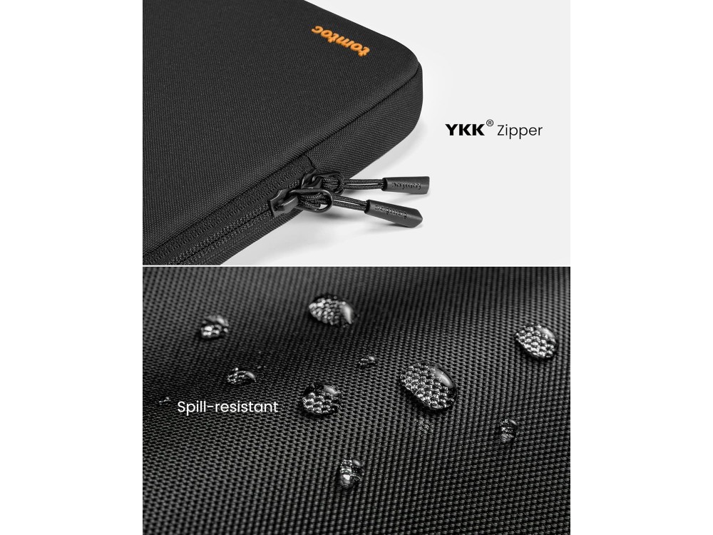 tomtoc 360° protective case for laptop / Macbook Pro & Air 14" case / DELL XPS / HP / Surface Laptop, Black