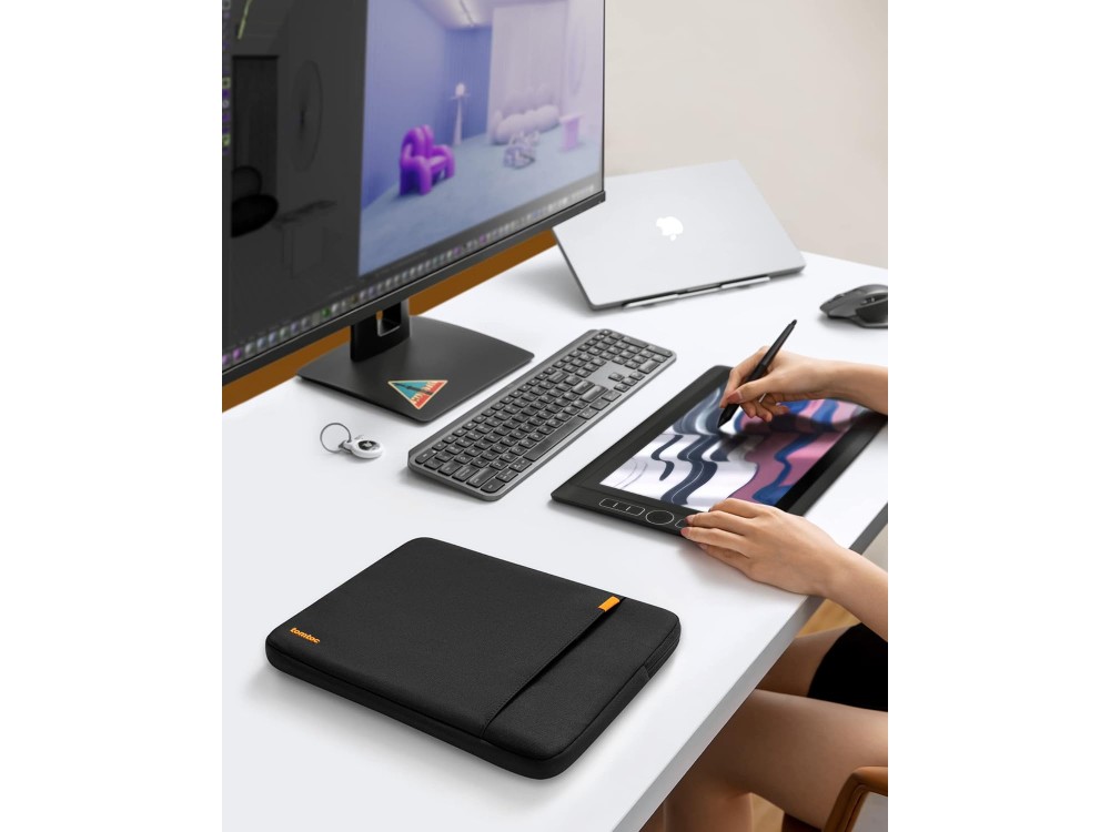 tomtoc 360° protective case for laptop / Macbook Pro & Air 14" case / DELL XPS / HP / Surface Laptop, Black