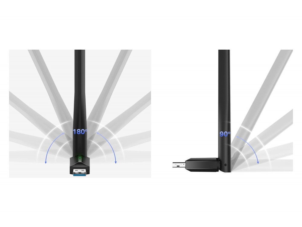 TP-Link Archer T3U Plus AC1300 Ασύρματος USB Αντάπτορας Wi-Fi Dual Band με High-Gain Κεραία