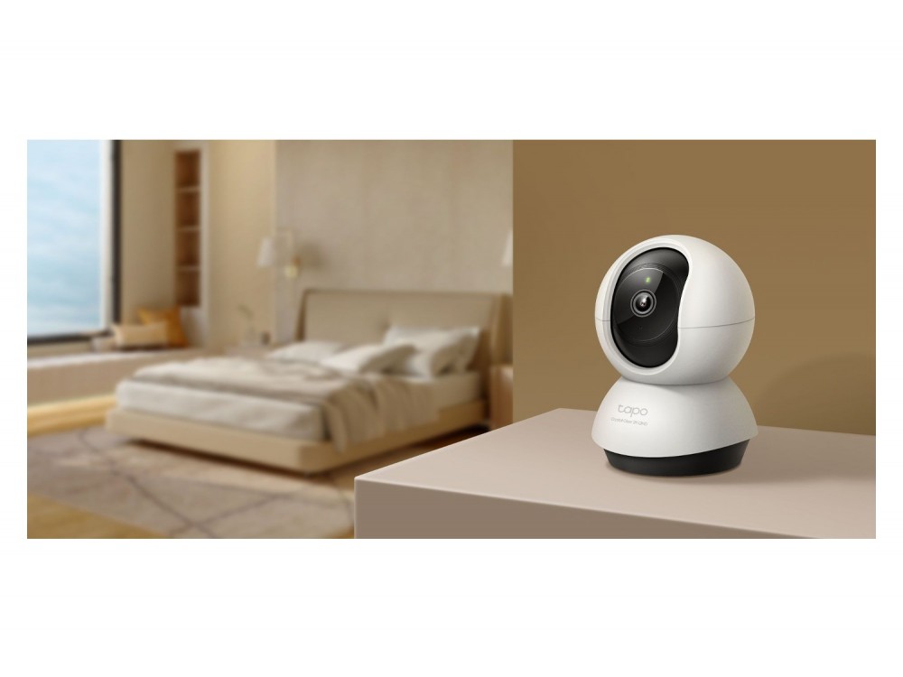 TP-Link Tapo C220 IP Κάμερα Wi-Fi 2K QHD 4MP Pan/Tilt 360° με Νυχτερινή Όραση & Αμφίδρομη Επικοινωνία, White