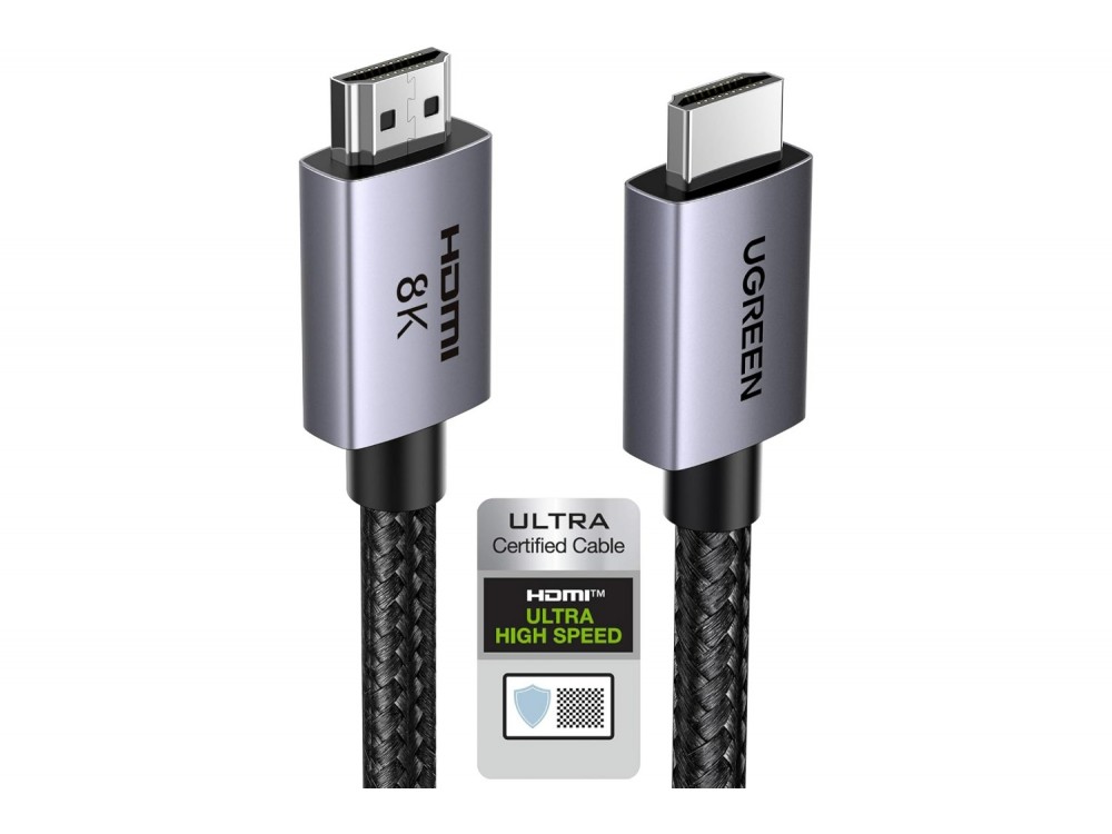 Ugreen Καλώδιο HDMI 2.1 Certified Ultra High Speed 8K@60Hz / 4K@120Hz 48Gbps, 2m