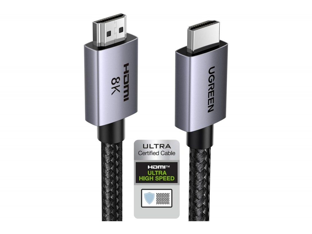 Ugreen Καλώδιο HDMI 2.1 Certified Ultra High Speed 8K@60Hz / 4K@120Hz 48Gbps, 2m