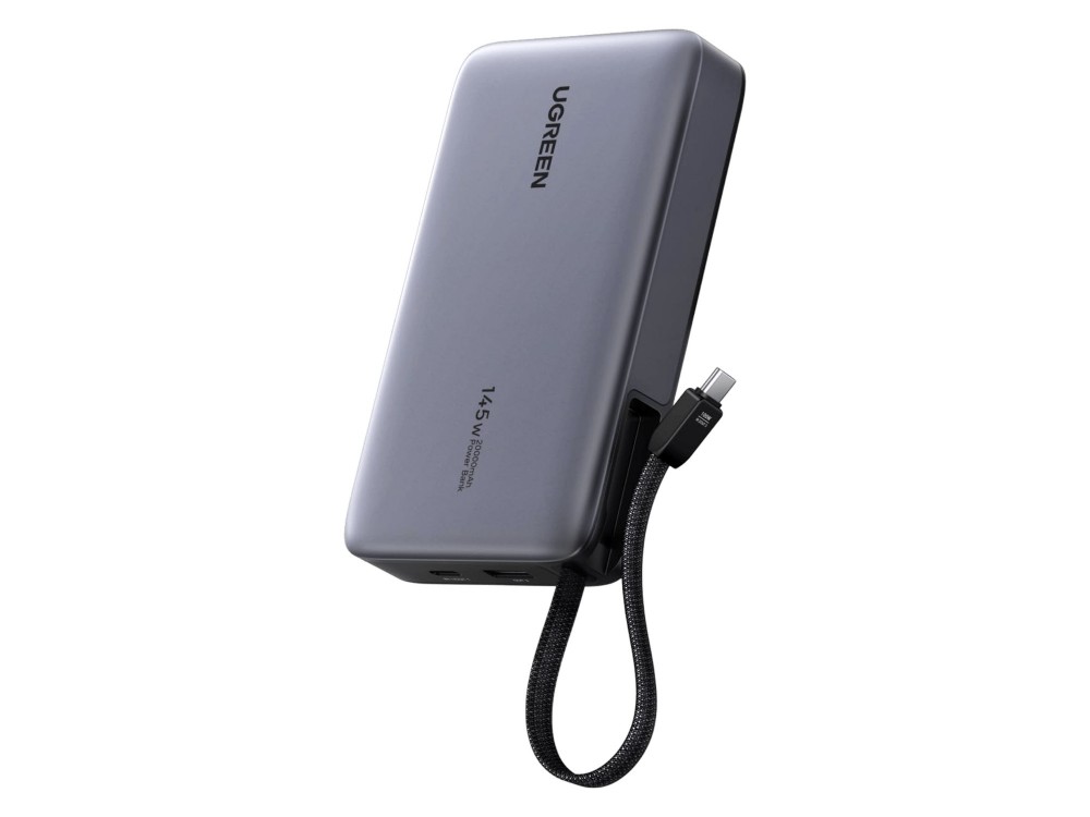 Ugreen Powerbank 20000mAh 145W με Ενσωματωμένο Καλώδιο