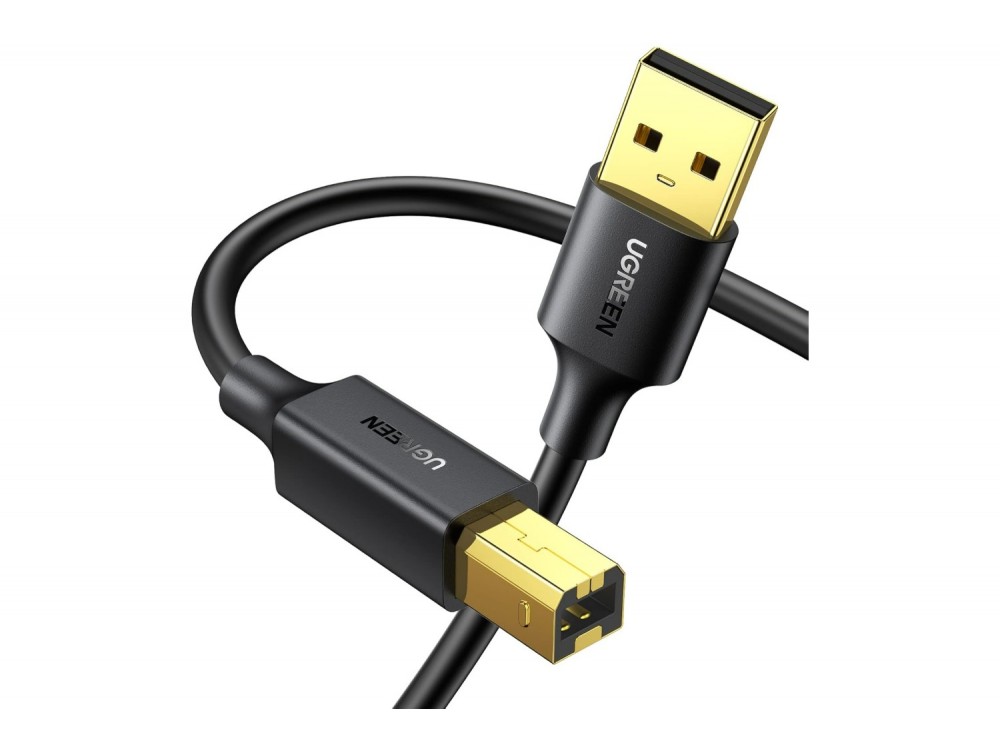 Ugreen Καλώδιο Εκτυπωτή USB 2.0 USB-A σε USB-B, 5m, Black