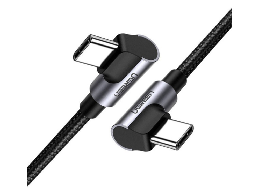 Ugreen Καλώδιο USB-C σε USB-C 60W Γωνιακό 1m
