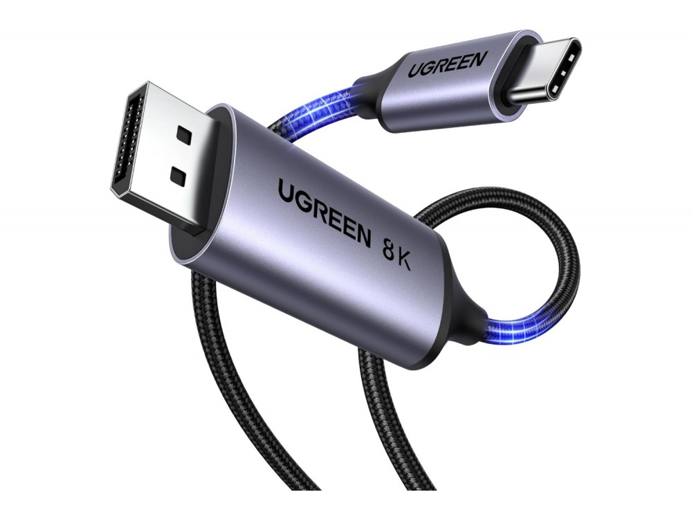 Ugreen Καλώδιο USB-C σε DisplayPort 1.4 8K@60Hz / 4K@240Hz, 1m, Gray