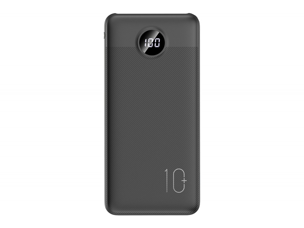 Veger L10S Power Bank 10.000mAh 20W Power Delivery με Οθόνη LCD, 2x USB-A & USB-C, Black