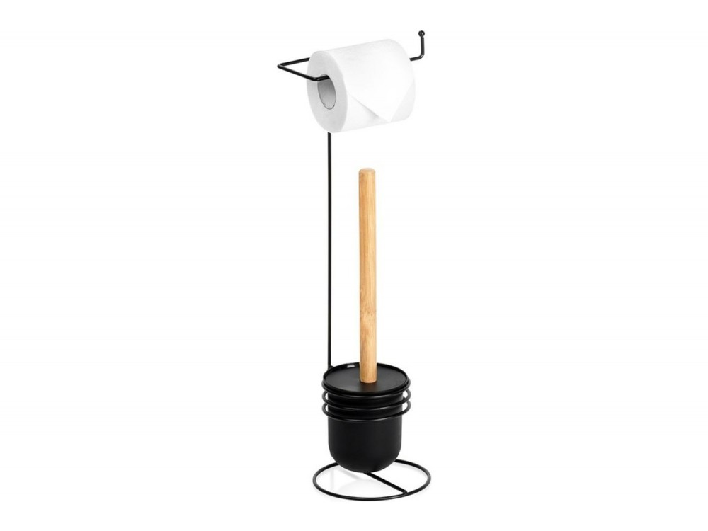 Vilde Χαρτοθήκη με Πιγκάλ Μπάνιου 53 cm, Black