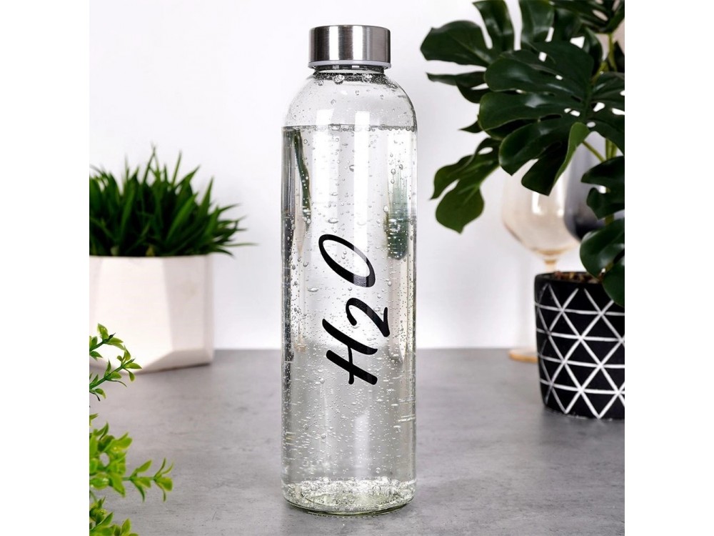 Vilde Γυάλινο Μπουκάλι Νερού 700ml με Βιδωτό Καπάκι