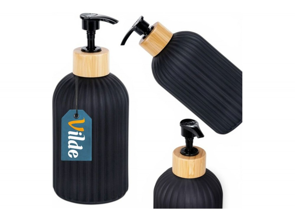 Vilde Γυάλινο Dispenser Σαπουνιού 400 ml, Black