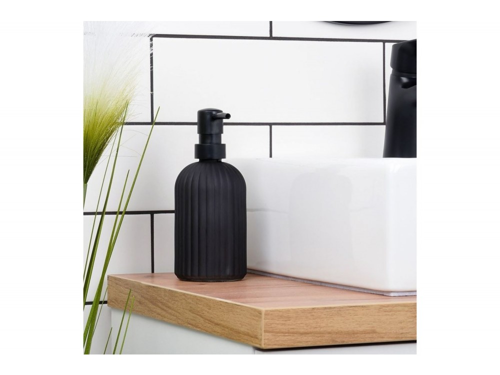 Vilde Γυάλινο Dispenser Σαπουνιού 400 ml Deluxe, Black