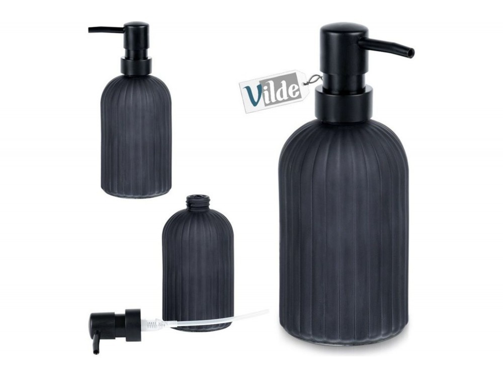 Vilde Γυάλινο Dispenser Σαπουνιού 400 ml Deluxe, Black